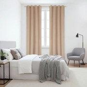 Zasłona gotowa welurowa na przelotkach 140x250 CIEMNY BEŻ Virella