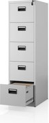 Szafa kartotekowa metalowa szara, 460x1625,5x600 mm: SARA V5
