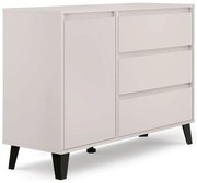 Kaszmirowa komoda ubraniowa z szafką i 3 szufladami D5-E92