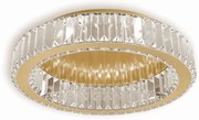 LAMPA KRYSZTAŁOWA PLAFON APP1722-C 50cm ZŁOTA SZCZOTKOWANA