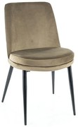 Krzesło tapicerowane KAYLA VELVET oliwkowe SIGNAL
