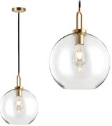 Lampa Sufitowa Wisząca Szklana Kula 25cm APP630-1CP
