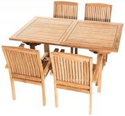Zestaw teak ogrodowy TWIN 1 + 4
