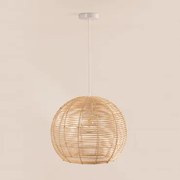Lampa Sufitowa Wisząca Z Rattanu Alpe Miel - Sklum