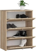 Szafka na buty AKORD Dąb Sonoma 60 cm 4 drzwi kolor Dąb Sonoma mat 4 półki 60x33x80 cm