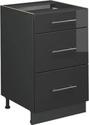 Szafka dolna do kuchni antracyt wysoki połysk 50x51.6x82 fame-line