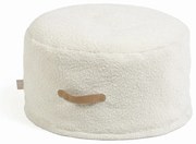 Biały puf Kave Home Adara, ø 50 cm