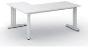 Narożne biurko PRIMO FLEXIBLE, 180x140 cm, biały