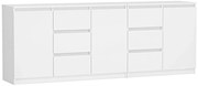 Biała długa komoda 200 cm S3-S94