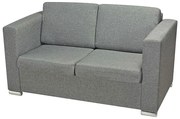 Szara dwuosobowa sofa loftowa T2-L62