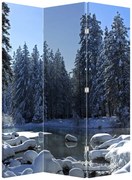 Parawan - Śnieżny las (126x170 cm)