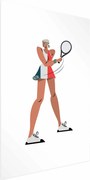Plakat Tenisistka z rakietą 60x90 cm bez ramy z marginesem ARTGEIST B