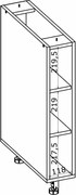 Kuchenna szafka modułowa dolna otwarta BELLA D-15/82 biała