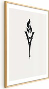 Plakat Znicz olimpijski 60x90 cm z ramą złotą z marginesem ARTGEIST B