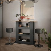 Zestaw stołu barowego złoty dąb power/antracyt 110x65x106 repose