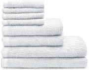 Białe bawełniane ręczniki zestaw 8 szt. szybkoschnące Quick Dry – Catherine Lansfield