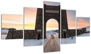 Obraz bramy, Yellowstone (125x70 cm)