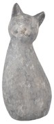 InDecor Ceramiczna kotka Meg szara, 24 x 20 x 53cm, 53 cm