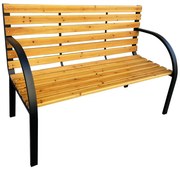 Klasyczna ławka ogrodowa z drewna jodłowego L7-S58