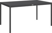Outsunny Stół ogrodowy, stół zewnętrzny, odporny na warunki atmosferyczne, aluminium, 145 x 90 x 74 cm, ciemnoszary