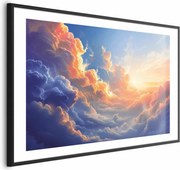 Plakat Symfonia barw 90x60 cm z ramą czarną z marginesem ARTGEIST B