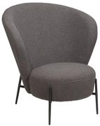 Szary fotel z materiału bouclé Orbit – DAN-FORM Denmark