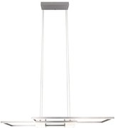 Lampa wisząca LED ze zdalnym sterowaniem i ściemniaczem w kolorze srebra Albany – Trio