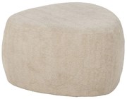 Beżowy puf z materiału bouclé – Ixia