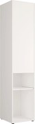 Kolumna do przechowywania dla łóżka chowanego - Z półką - 1 drzwi i 2 wnęki - Biały - MOVELINO