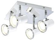 Rabalux 5500 - LED Łazienkowe oświetlenie punktowe STEVE 4xGU10/4,5W/230V IP44