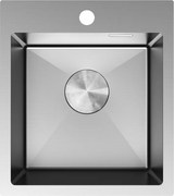 Mexen Solix zlewozmywak stalowy 1-komorowy 400 x 450 mm, inox - 6401401000-01