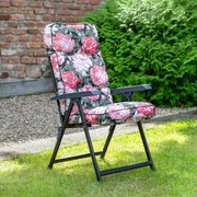 Fotel ogrodowy rozkładany Lena Black Edition A101-23PB PATIO