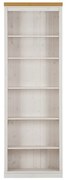 Biały regał z litego drewna sosnowego 74x223x37 cm Anita – Støraa