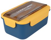 Szczelny lunchbox ze sztućcami, 21 x 14 x 7 cm