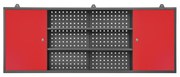 Szafka warsztatowa wisząca LEO, 1600 x 600 x 200 mm, antracytowo-czerwona