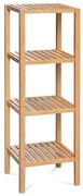 Regał bambusowy Wellington, 4 półki, 4 piętra