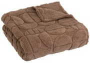 Brązowy koc z mikropluszu 130x160 cm Mid Century – Casa Selección