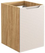 Beżowa wisząca szafka łazienkowa 3d W1-G89