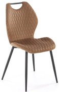 Krzesło tapicerowane K569 VELVET beżowe  HALMAR
