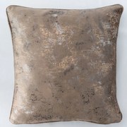 Poszewka na poduszkę 40x40 welurowa marmurek ozdobna jasnobrązowa