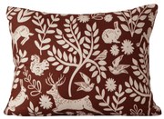 Poszewka na poduszkę z mikrofibry FOREST ANIMALS 40x50 cm, brązowy