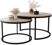 Komplet 2 Stolików Kawowych Typu 2W1 Kaszmir H6-P91