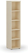 Regał biurowy PRIMO WOOD, 400 x 420 x 1781 mm, brzoza