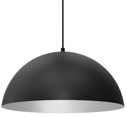 Lampa wisząca BETA BLACK/WHITE 1xE27 45cm, czarna z białym, pojedyncza