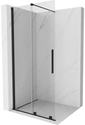 Mexen Velar ścianka prysznicowa rozsuwana Walk-in 110 x 200 cm, transparent 8 mm, czarna - 871-110-000-03-70