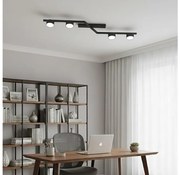 Oprawa sufitowa SKAN 4xGX53/12W/230V czarna