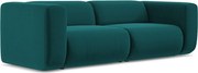 3-osobowa kanapa modułowa - z tkaniny welwetowej - morski - EKAHI