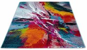 Dywan nowoczesny Folk ekspresja wielokolorowy 80 cm x 150 cm
