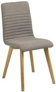 Szare drewniane krzesło tapicerowane Z4-M47