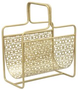 Metalowy gazetnik w złotym kolorze Mauro Ferretti Trivola